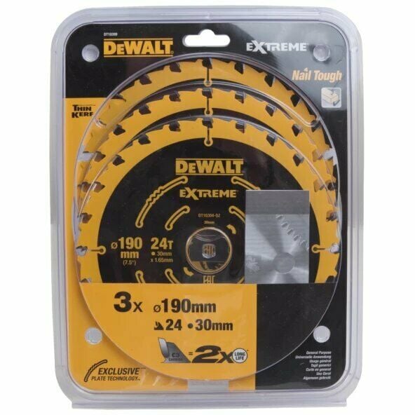 Dewalt DT10399-QZ 190x30mm 24 Diş Daire Testere