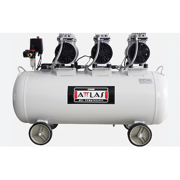 Attlas SC 30100 J Sessiz Monofaze Kompresör 100 Lt 3 Hp