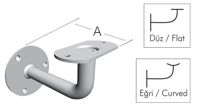 Ermo Küpeşte Ayağı Beyaz