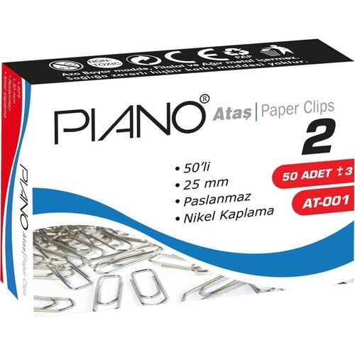 Pıano AT-0001 Nikel Ataş No:2