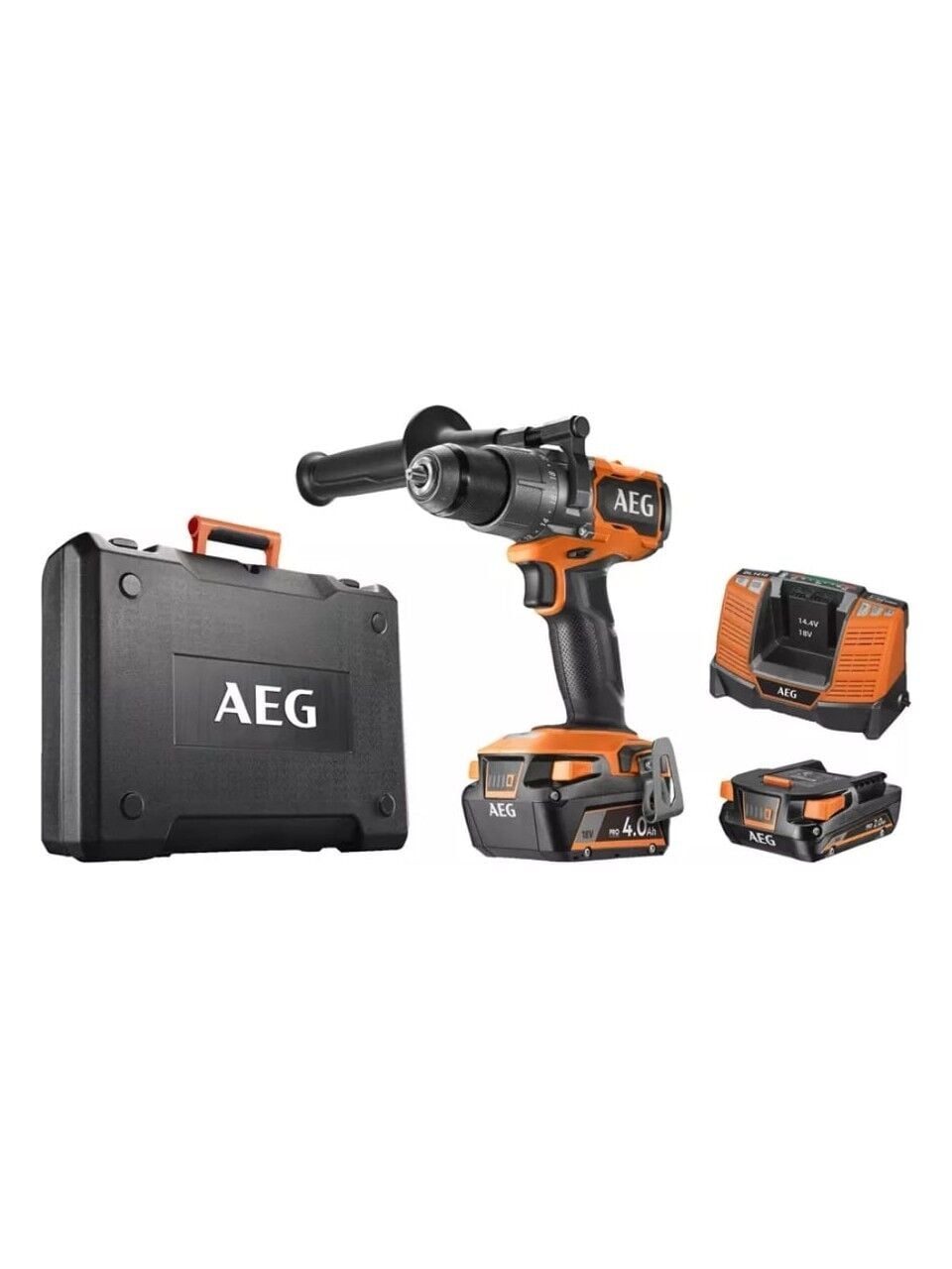 AEG BSB 18C3BL-402C 18 V Çift Akülü 4 Ah Darbeli Matkap