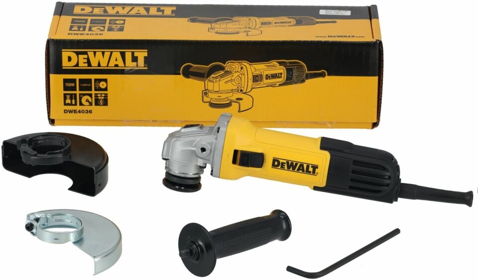 Dewalt DWE4036-QS Avuç Taşlama No-Volt 750W 115Mm