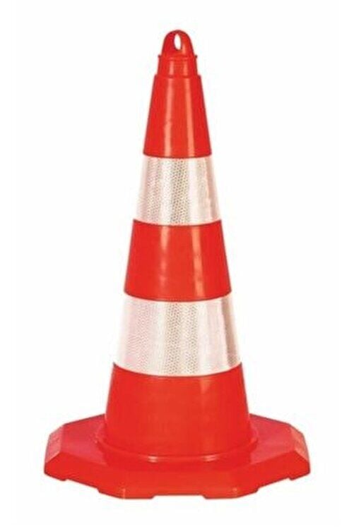 Mfk Kırılmaz Trafik Konisi Çift Reflektörlü 52cm