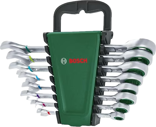 Bosch 1600A027PS 1/4'' Cırcırlı 8 Parça Kombine Anahtar Seti