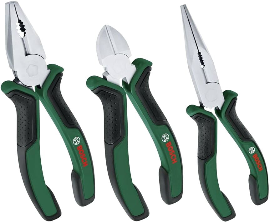 Bosch Pense Seti 3 Parça (Pense, Yan Keski, Kargaburun)