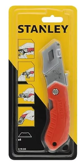 Stanley 0-10-243 Otomatik Geri Çekmeli Katlanabilir Maket Bıçağı