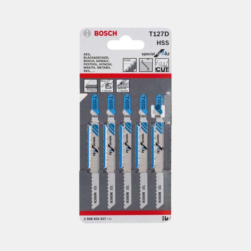 Bosch T127D Dekupaj Bıçağı SpecialforAlu 5'li