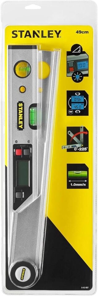 Stanley 0-42-087 Dijital Açı Ölçer - Su Terazisi
