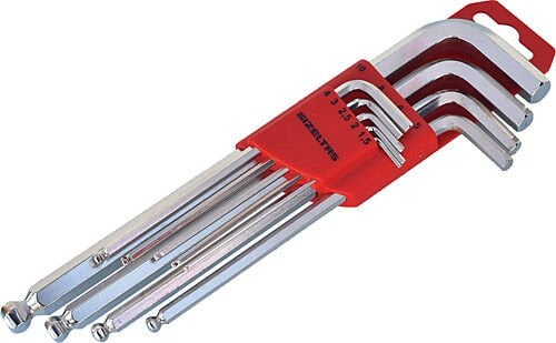 İzeltaş Yuvarlak Başlı Allen Anahtar Seti 9 Parça Uzun