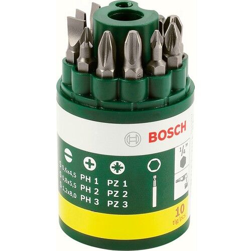 BOSCH Vidalama Ucu Seti (PH+PZ+T) (10 Parça)