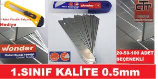 Wonder Maket Bıçağı Ağzı Geniş 0.50-18mm 10'lu