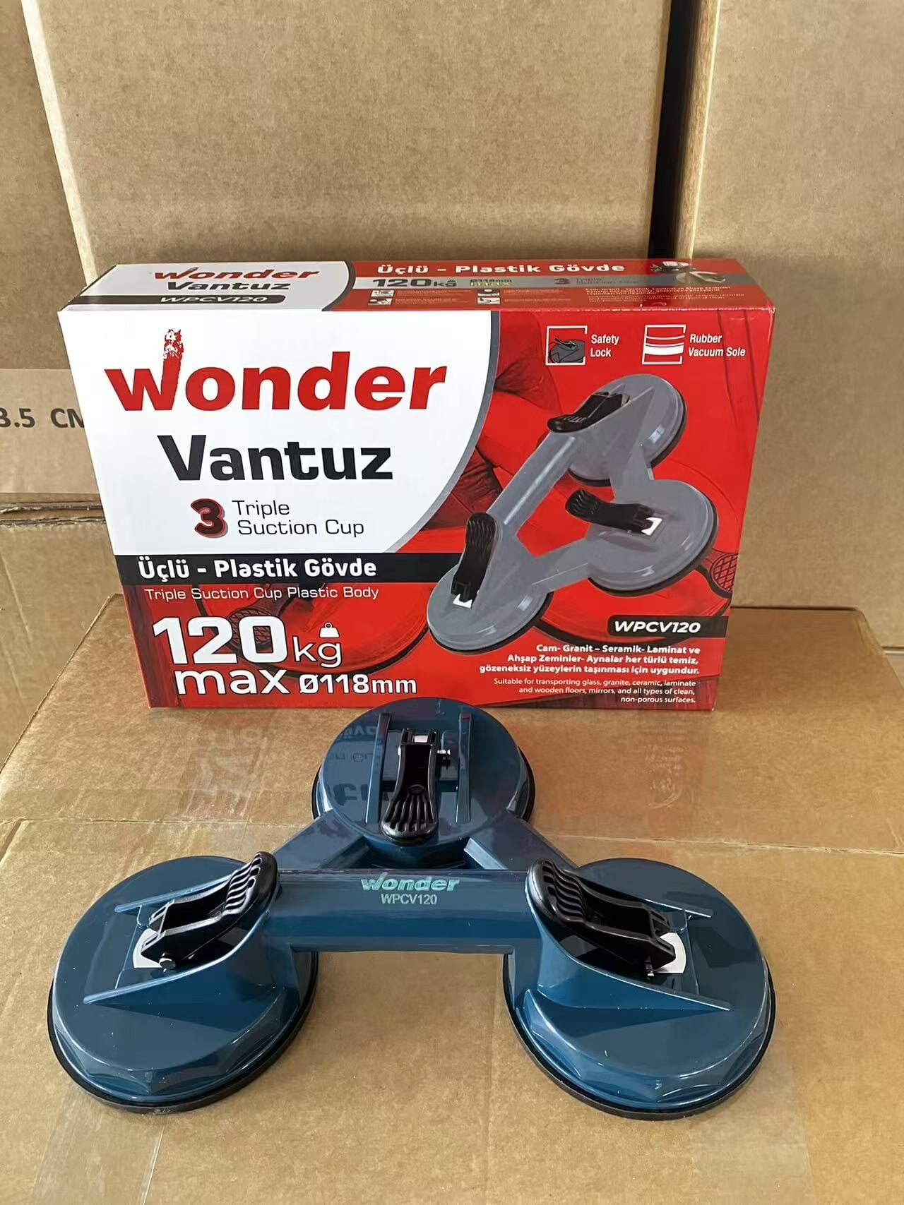 Wonder Plastik Cam Vantuzu Üçlü
