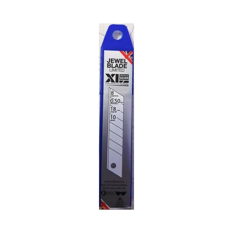 Jewel XL-5018S Gümüş Maket Bıçağı Yedek Ağzı 0,50x18mm 10lu
