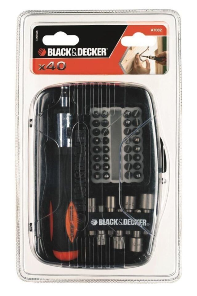Black&Decker A7062 Cırcırlı Aksesuar Seti 40 Parça