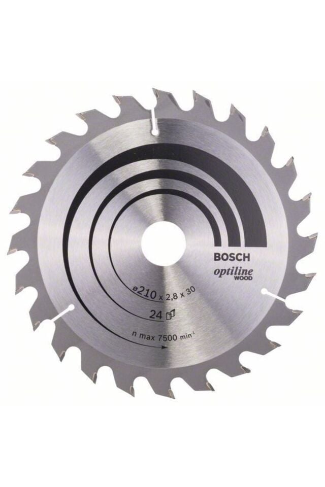 Bosch Daire Testeresi Optiline (Ahşap) 210x30mm 24 Diş