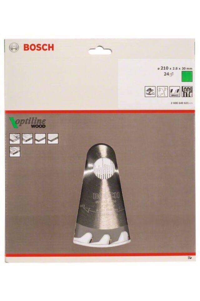 Bosch Daire Testeresi Optiline (Ahşap) 210x30mm 24 Diş