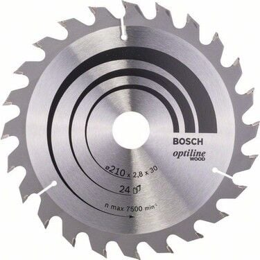 Bosch Daire Testeresi Optiline (Ahşap) 210x30mm 24 Diş