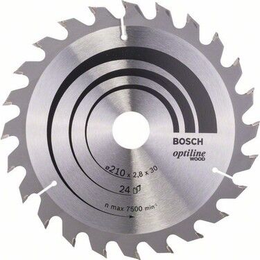 Bosch Daire Testeresi Optiline (Ahşap) 210x30mm 24 Diş