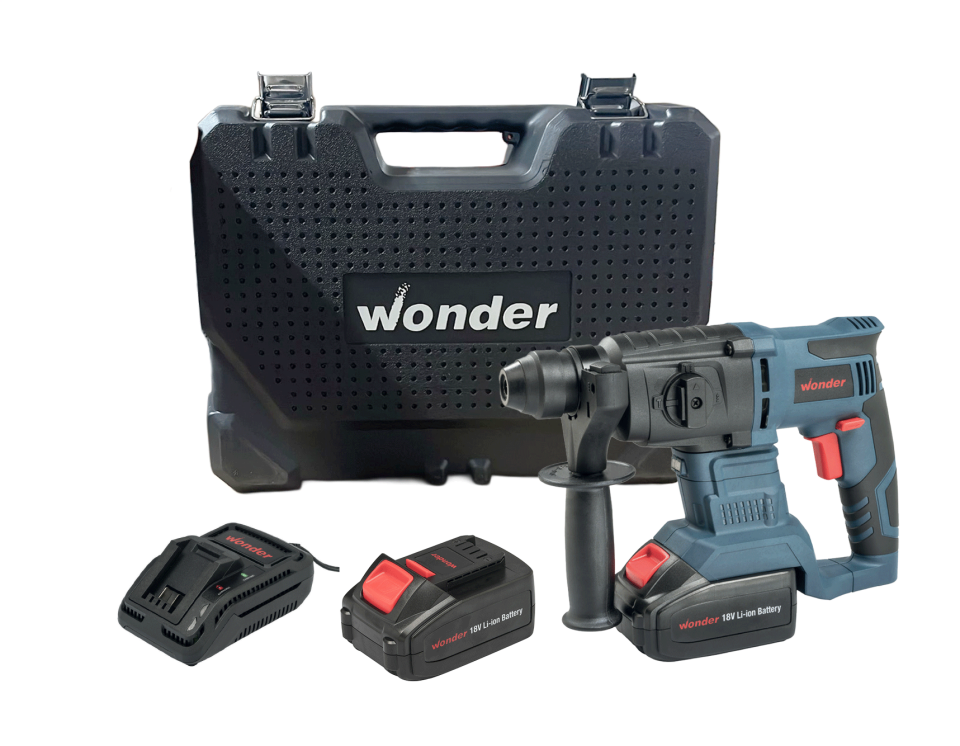 Wonder LD1805 18V 4.0Ah Li- ion Çift Akülü Kırıcı Delici 2.0 Jull SB1