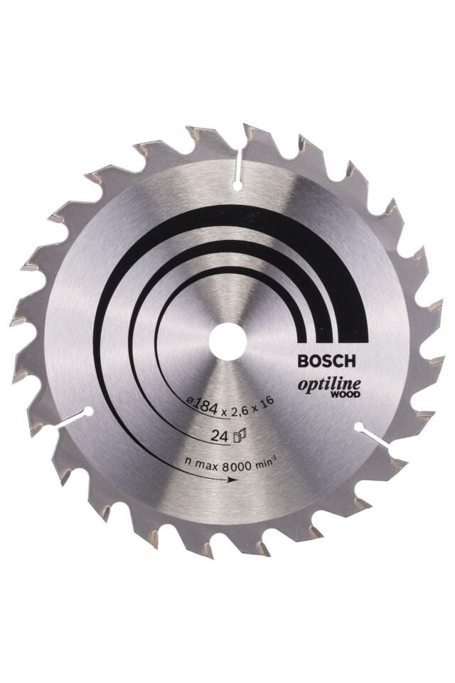 Bosch Daire Testeresi Optilin (ahşap) 184x16mm 24 Diş