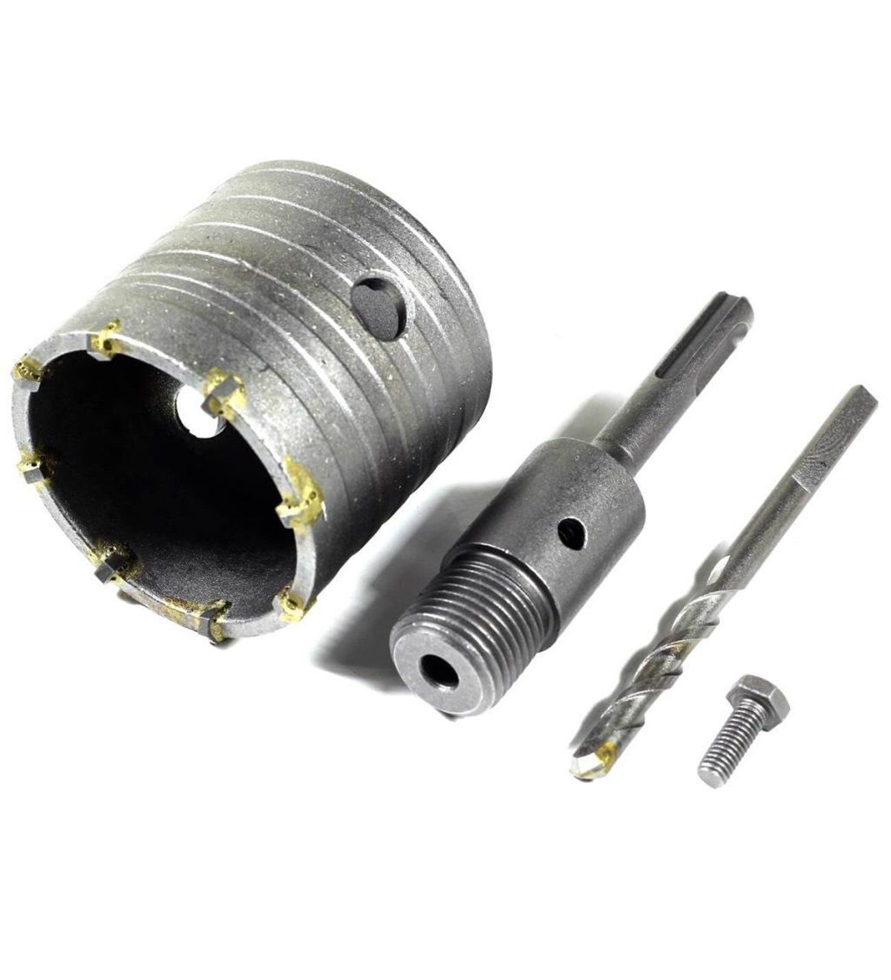 Wonder/İthal Elmaslı Beton Delme Panç+Adaptör 80mm