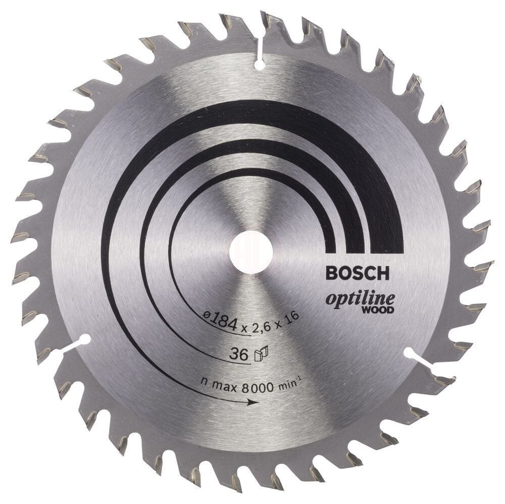 Bosch Daire Testeresi Optiline 184x16mm 36 Diş