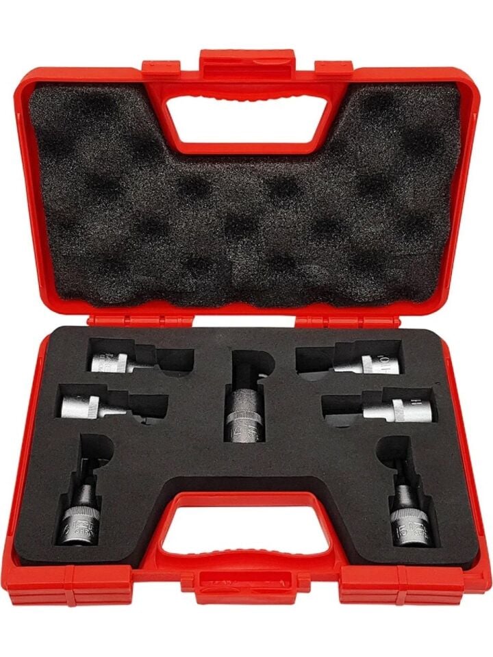 İzeltaş 1/2'' Lokmalı Allen Uç Takımı (60mm, 7 Parça)
