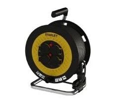 Stanley Bakır Kauçuk Kablolu Makara 25mt 3x2.5mm (Kapaklı)