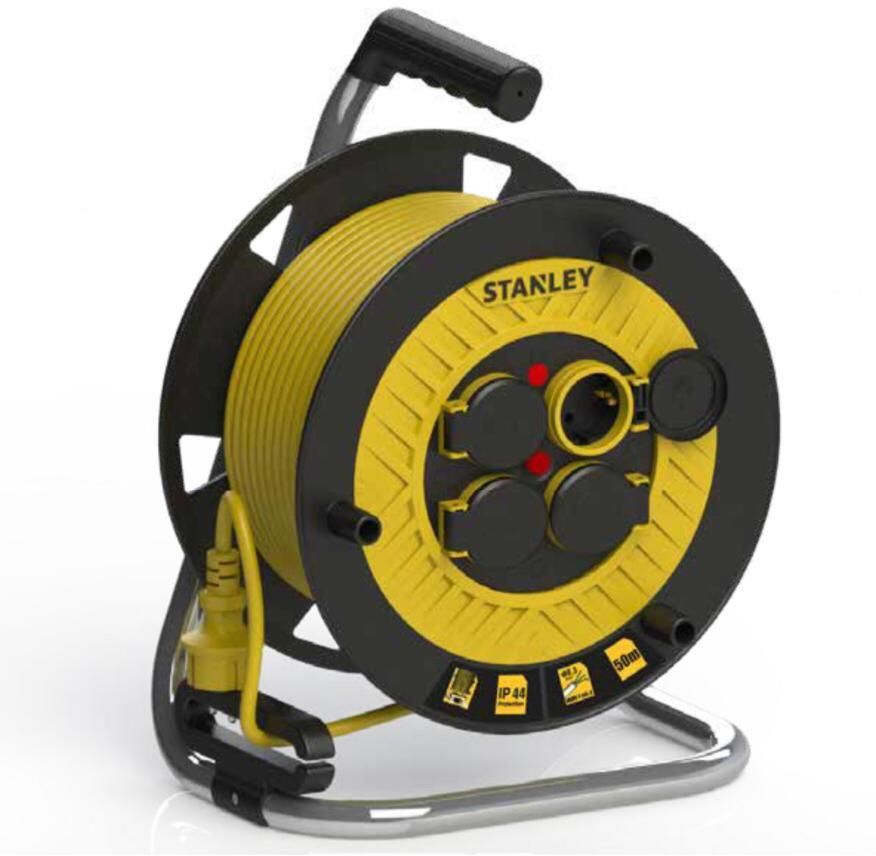 Stanley Bakır Kablolu Makara 50mt 3x1.5mm (Kapaklı)