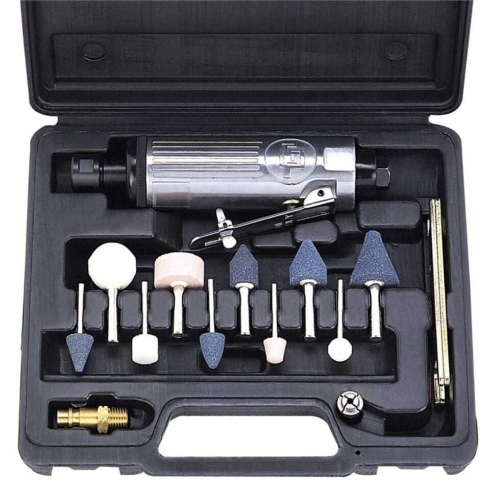 Gison GP824K Havalı Kalıpçı Taşlama Makinesi 15li Set
