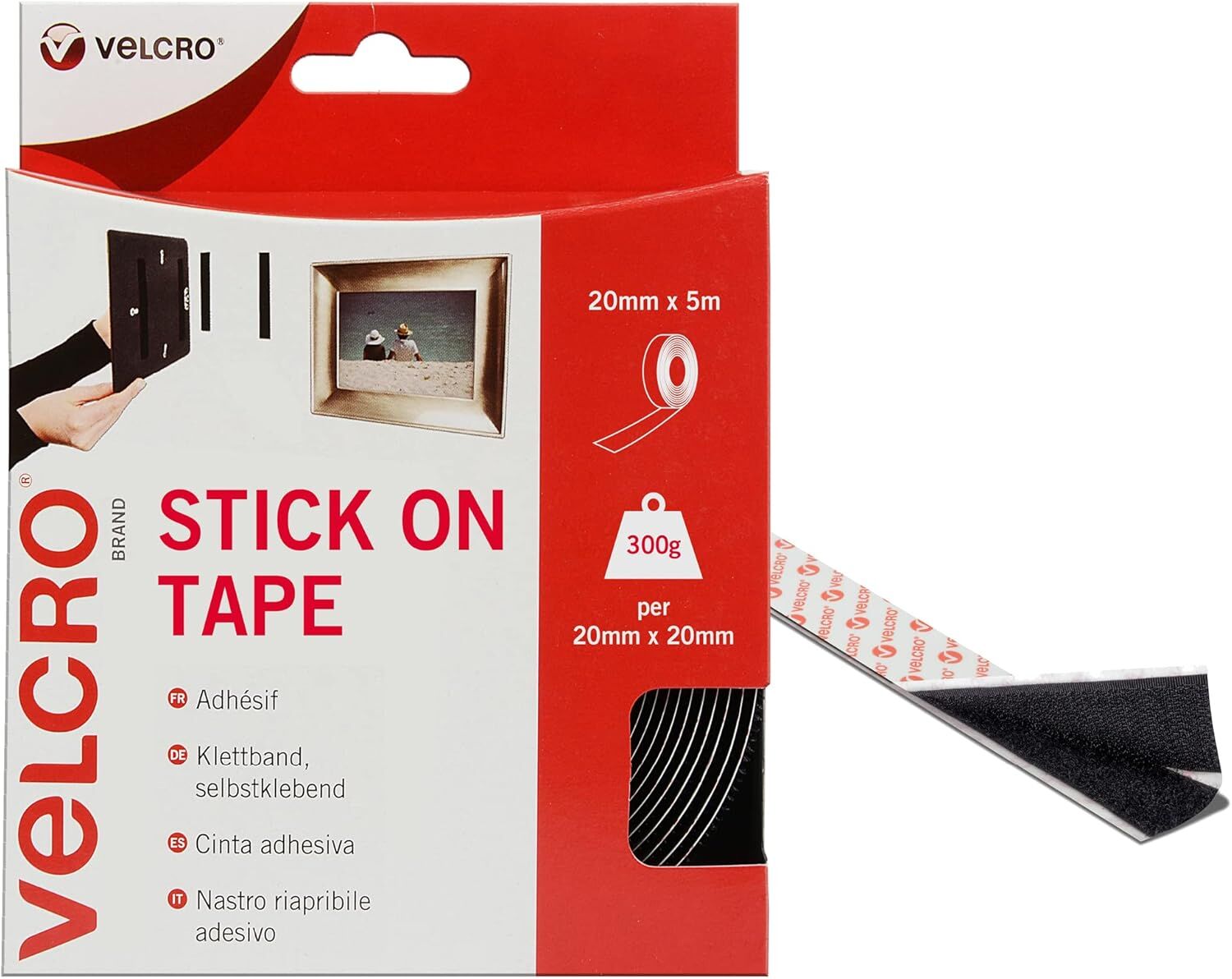 Velcro VELPS20002 Cırt Cırtlı Siyah Tutturucu 20mm x 5m
