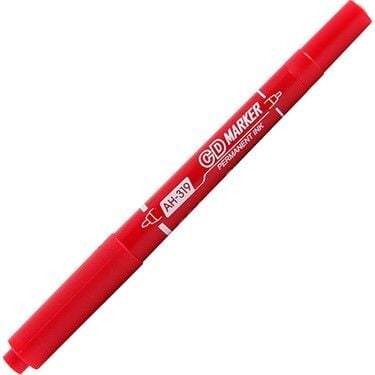 Aihao AH-319 Çift Uçlu Cd Kalemi Kırmızı
