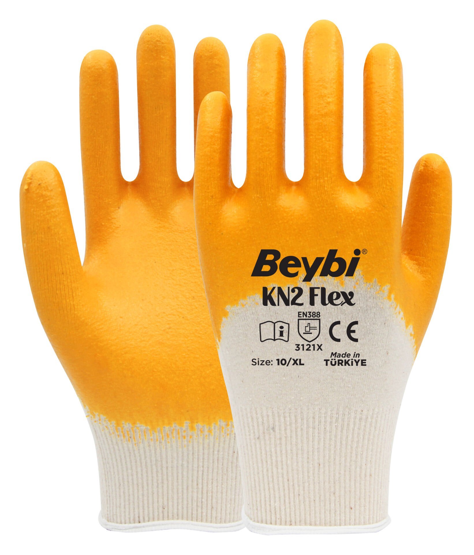Beybi Kn-2 Flex Pamuk Likralı Örme Eldiven No:10