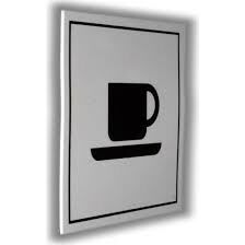 LUNA Pvc Tabela Sembol Cafe 10x10cm