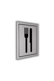 LUNA Pvc Tabela Sembol Restaurant 10X10cm