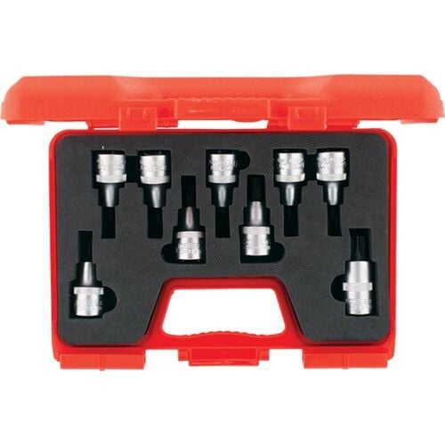 İzeltaş 1/2'' Lokmalı Torx Uç Takımı (60mm, 9 Parça)
