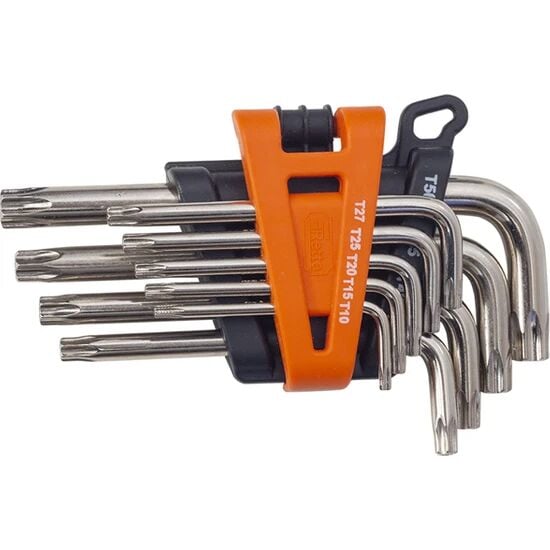 RETTA 9 Parça Delikli L Torx Allen Anahtar Takımı Kısa
