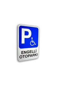 LUNA Pvc Lehva Engelli Otoparkı 16x24cm