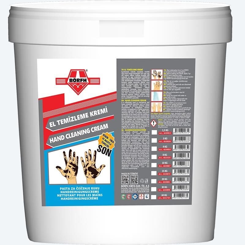 Börfh El Temizleme Kremi 15kg