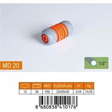 MD 20 Plastik Hortum Eki Ayarlı 1/2'' / 156