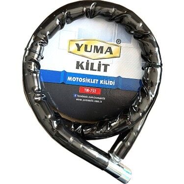 Yuma YM-752 Körüklü Motorsiklet Kilidi 120cm/22mm
