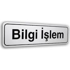 LUNA Elegan Pvc Tabela Bilgi İşlem 7x25cm
