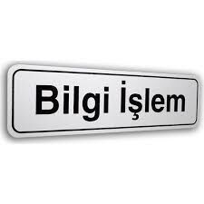 LUNA Elegan Pvc Tabela Bilgi İşlem 7x25cm