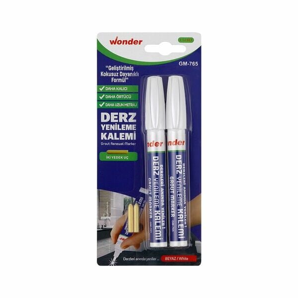 Wonder Derz Kalemi GM-765 2'li Beyaz