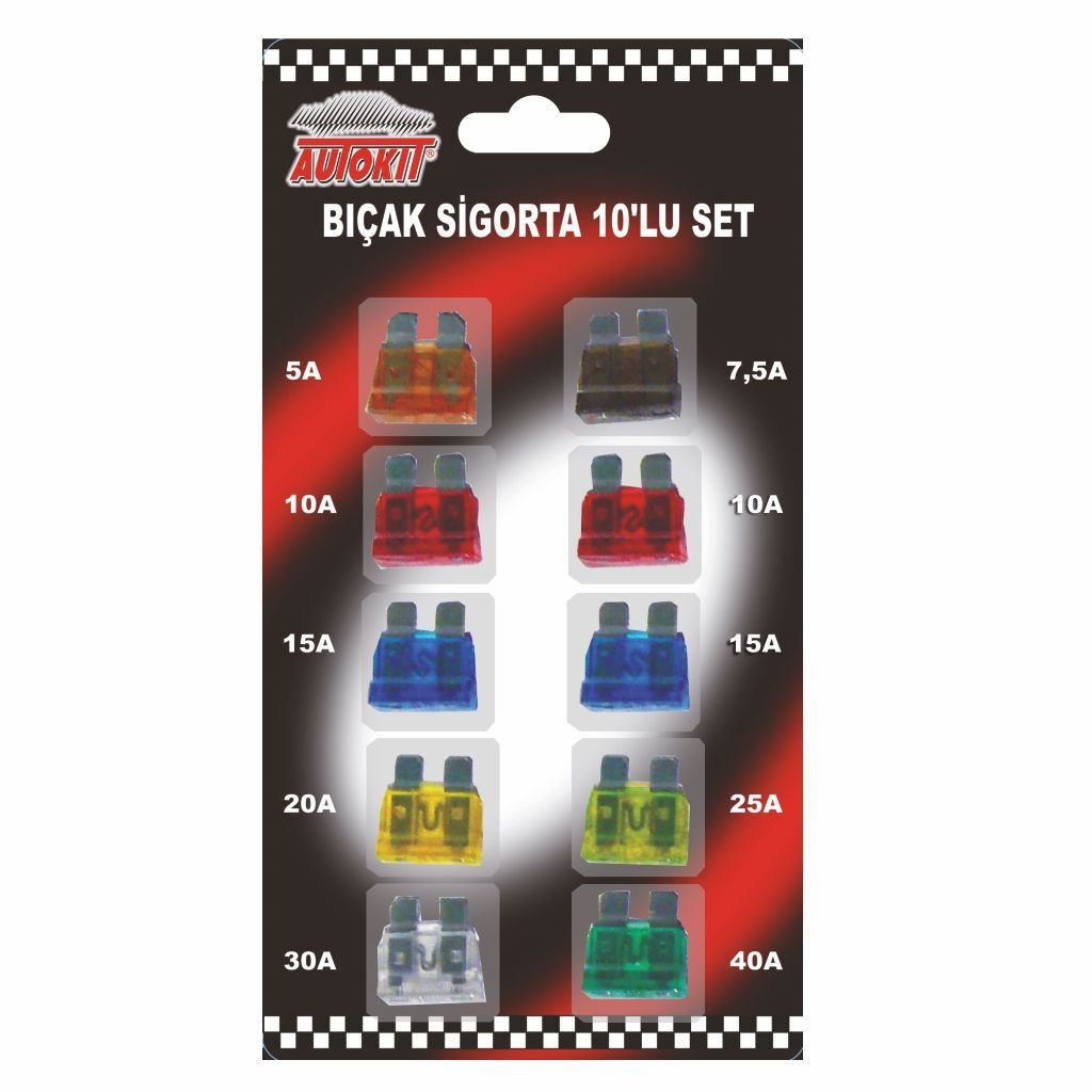 AutoKit Bakır Bıçak Sigorta 10'Lu Set FA1-113