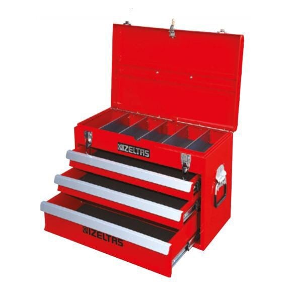 İZELTAŞ Çekmeceli Alet Sandığı Kırmızı 285X450X322