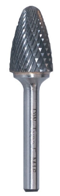 Karbür Kalıpçı F Tipi Kavisli Silindirik Freze 6mm