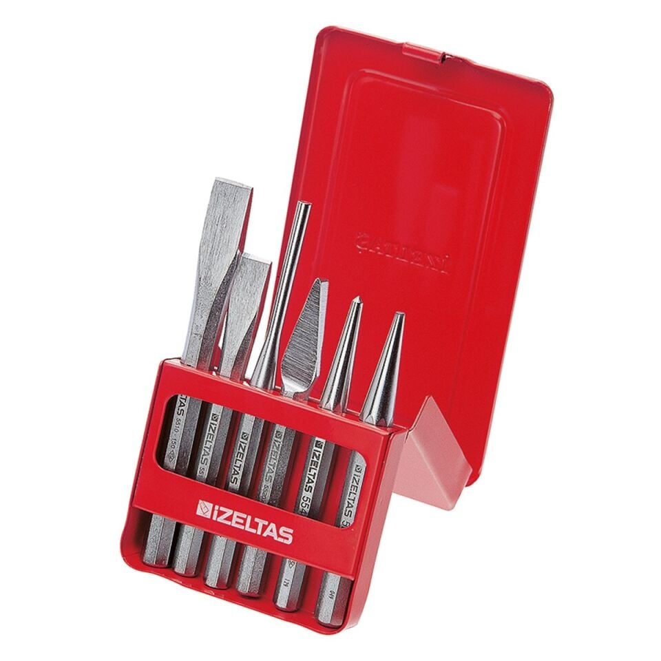 İzeltaş Keski Zımba Takımı (6 Parça)