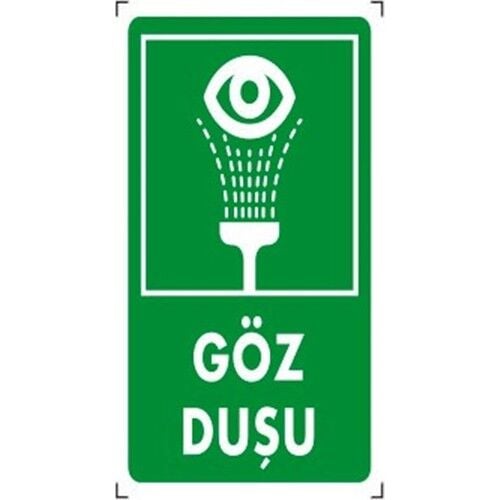 İkaz Levhası Göz Duşu 12x25
