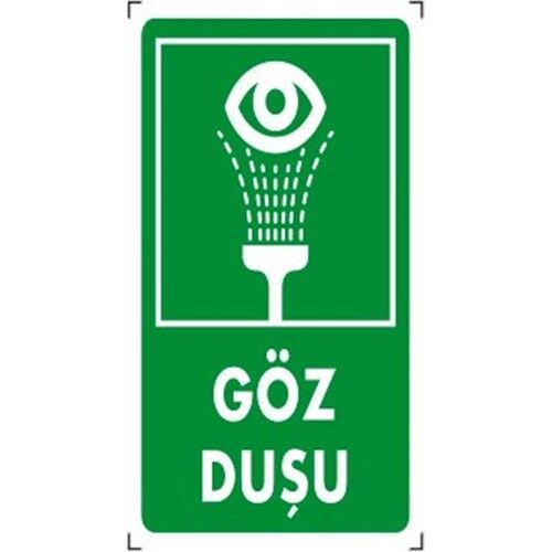 İkaz Levhası Göz Duşu 12x25